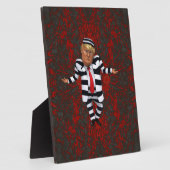 Trump im Gefängnis Wear Fotoplatte (Seite)