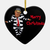 Trump im Gefängnis Wear Keramik Ornament (Vorne)