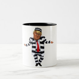 Trump im Gefängnis Wear Zweifarbige Tasse
