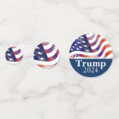 Trump im Jahr 2024 schwelte die Kampagne der ameri Konfetti (Vorderseiten)