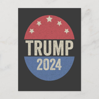 Trump im Jahr 2024 Wahl wieder Funny Election Trum Einladungspostkarte