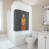 Trump im "Jail Shower Curtain" Duschvorhang (Beispiel)