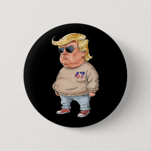 Trump I'm Just A Chill Typ Funny 2024 Meme Button