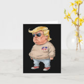 Trump I'm Just A Chill Typ Funny 2024 Meme Karte (Gelbe Blume)