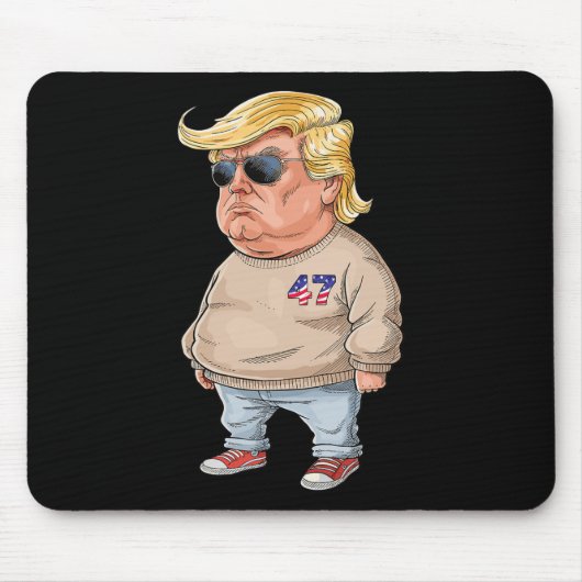 Trump I'm Just A Chill Typ Funny 2024 Meme Mousepad (Vorne)