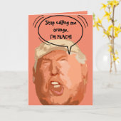 Trump I'm Peach Funny Card Karte (Gelbe Blume)