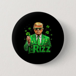 Trump Im Rizz St Pattys Day Shirt Patricks Day Button