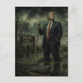 Trump im Sumpf Postkarte (Vorderseite)