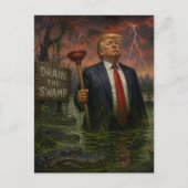 Trump im Sumpf Postkarte (Vorderseite)