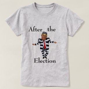 Trump im T - Shirt der Gefangenen