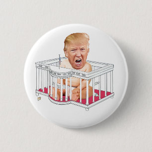 Trump im Weißen Haus-Laufband Button