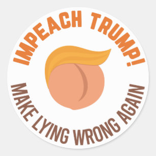 Trump implizieren - Lügen wieder falsch machen Runder Aufkleber