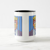 Trump in der Combo-Tasse im Gefängnis, 15 oz Tasse (Zentrum)
