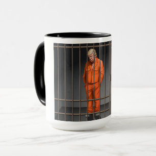 Trump in der Combo-Tasse im Gefängnis, 15 oz Tasse