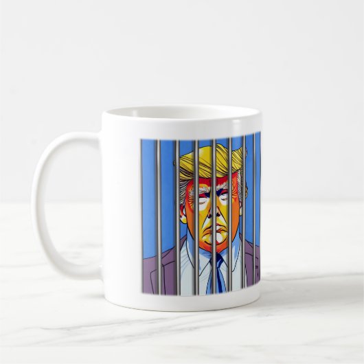 Trump in der klassischen Tasse im Gefängnis, 11 oz (Links)