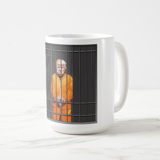 Trump in der klassischen Tasse im Gefängnis, 15 oz (VorderseiteRechts)