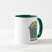 Trump in Garbage kann Trump abstürzen Tasse (VorderseiteRechts)