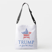 TRUMP in Gott Wir vertrauen Totasche Tragetaschen Mit Langen Trägern (Rückseite)