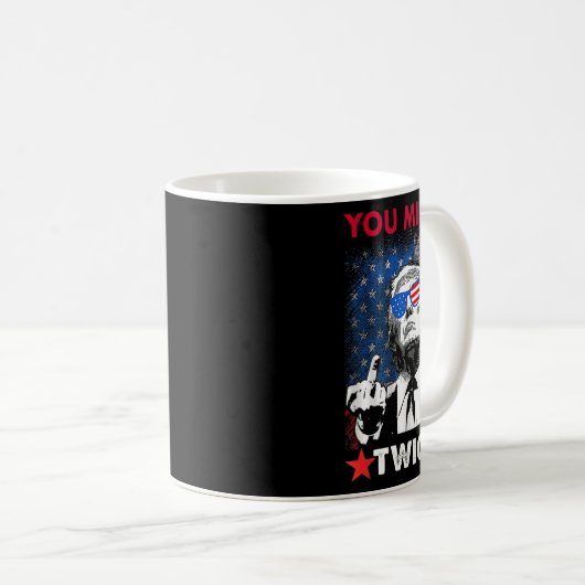 Trump Ination Versuch Trump 2024 Sie zweimal vermi Kaffeetasse (VorderseiteRechts)