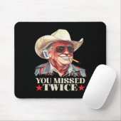 Trump Ination Versuch Trump 2024 Sie zweimal vermi Mousepad (Mit Mouse)