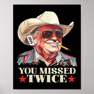 Trump Ination Versuch Trump 2024 Sie zweimal vermi Poster