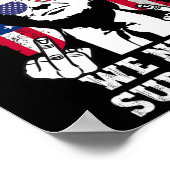 Trump Ination Versuch, zweimal vermisst, nie besic Poster (Ecke)