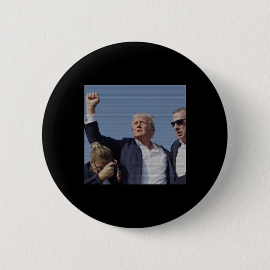 Trump-Inationsversuch - Trumps Kundgebung Pennsylv Button (Vorderseite)