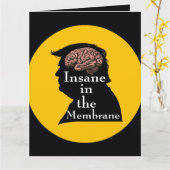 Trump/insane Grußkarte Karte (Gelbe Blume)