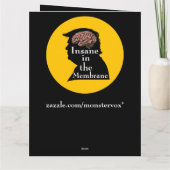 Trump/insane Grußkarte Karte (Rückseite)