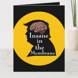 Trump/insane Grußkarte Karte