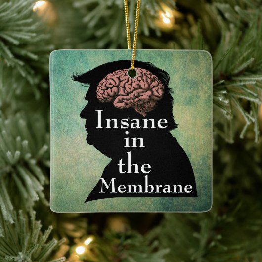 Trump/Insane Keramik Keramikornament (Baum)