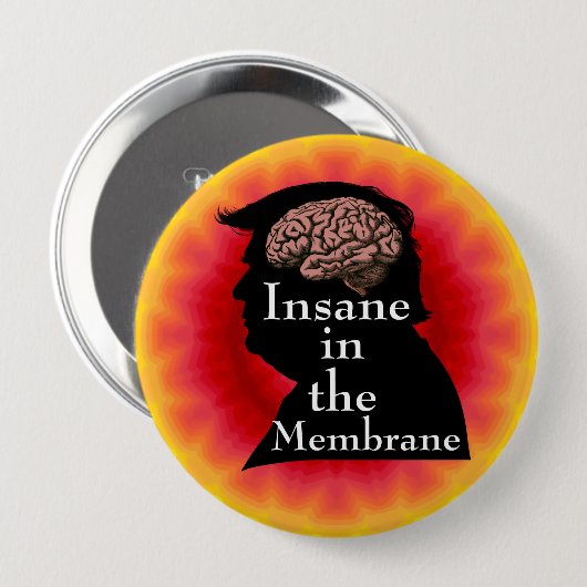 Trump/Insane-Taste Button (Vorne & Hinten)