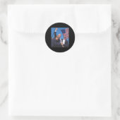 Trump-Instantenversuch Runder Aufkleber (Tasche)