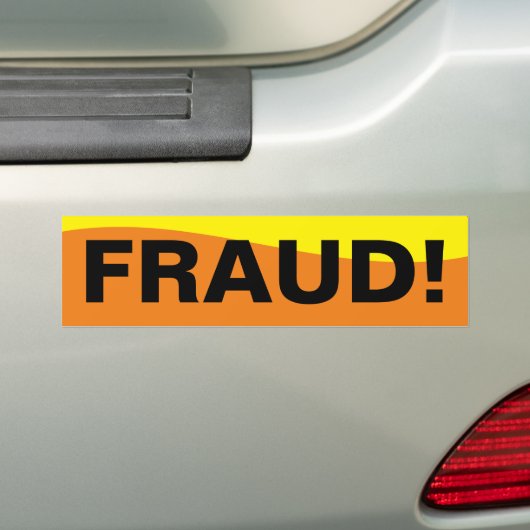TRUMP IS A FRAUD! AUTOAUFKLEBER (Auf Auto)