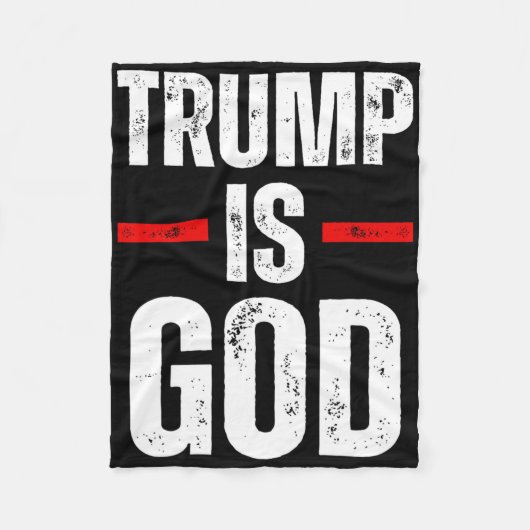 Trump Is God Funny Trump Is God Fleecedecke (Vorderseite)