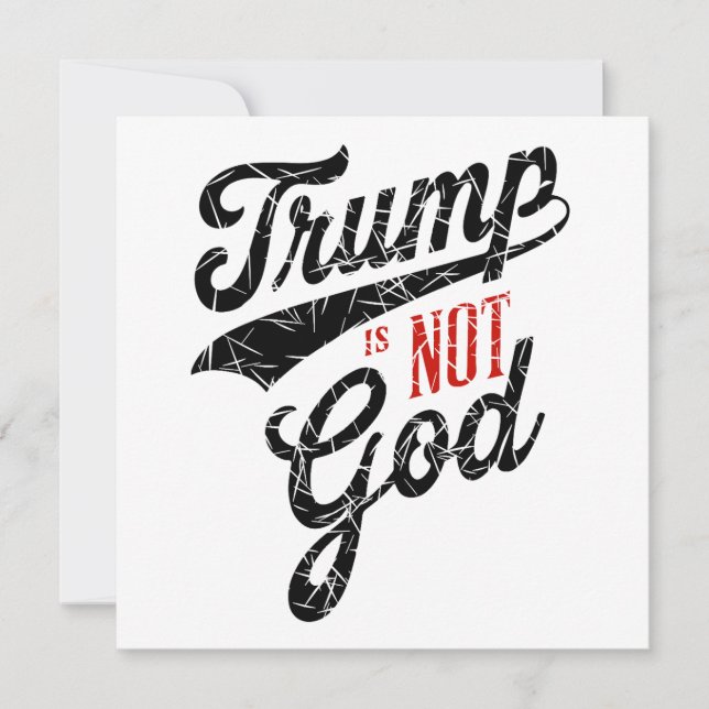 Trump is not God (Vorderseite)