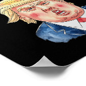Trump isst die Hunde - Trump Meme Poster (Ecke)