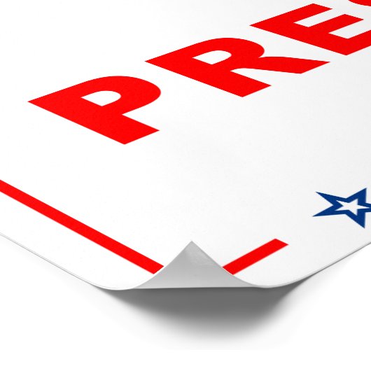 TRUMP ist das Unterschreiben der Kundgebung meines Poster (Ecke)