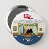 Trump ist der Elefant im Raum Button (Vorne & Hinten)