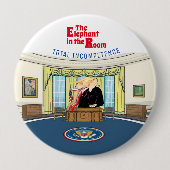 Trump ist der Elefant im Raum Button (Vorderseite)