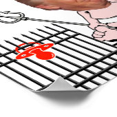 Trump ist der nationale Notstand / Anti Trump, Poster (Ecke)