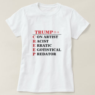 Trump ist der Präsident des Con-Künstlers, der ein T-Shirt