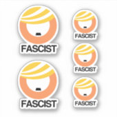 Trump ist ein Faschist Aufkleber (Vorderseite)