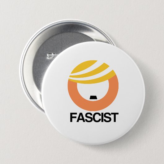 Trump ist ein Faschist Button (Vorne & Hinten)