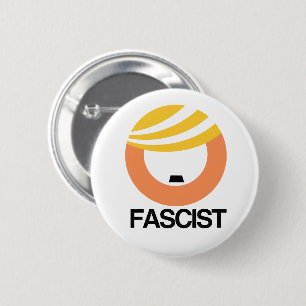 Trump ist ein Faschist Button