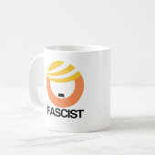 Trump ist ein Faschist Kaffeetasse (Vorderseite Links)
