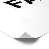 Trump ist ein Faschist Poster (Ecke)