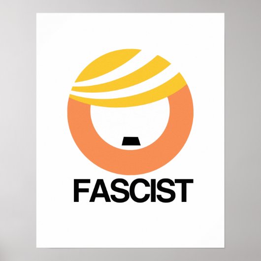 Trump ist ein Faschist Poster (Vorne)