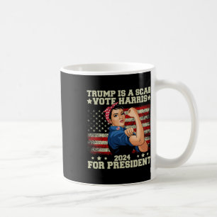 Trump ist ein SCAB-Vote Harris 2 Kaffeetasse
