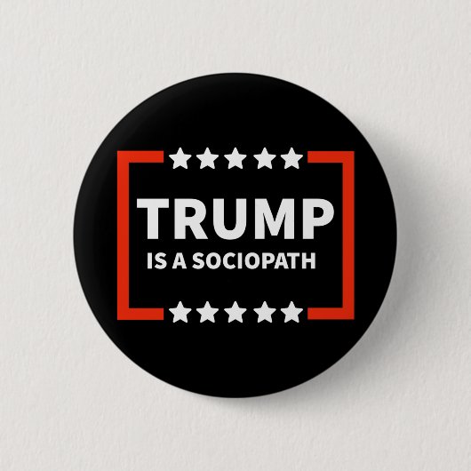 Trump ist ein Soziopath 1 Button (Vorderseite)